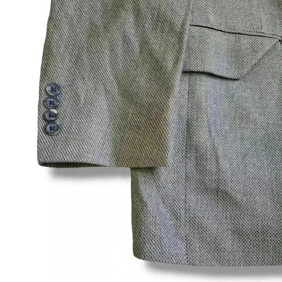 Oscar de la Renta Silk Wool Men's Suit Jacket size 38R #172 - Picture 4 of 8